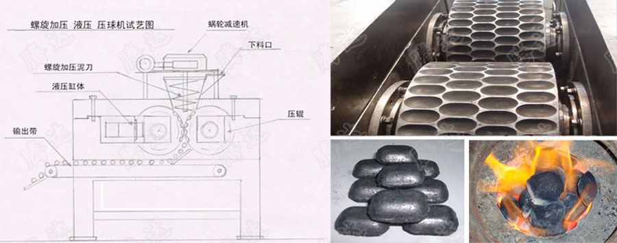 石灰粉壓球機結構圖 石灰粉壓球機結構圖